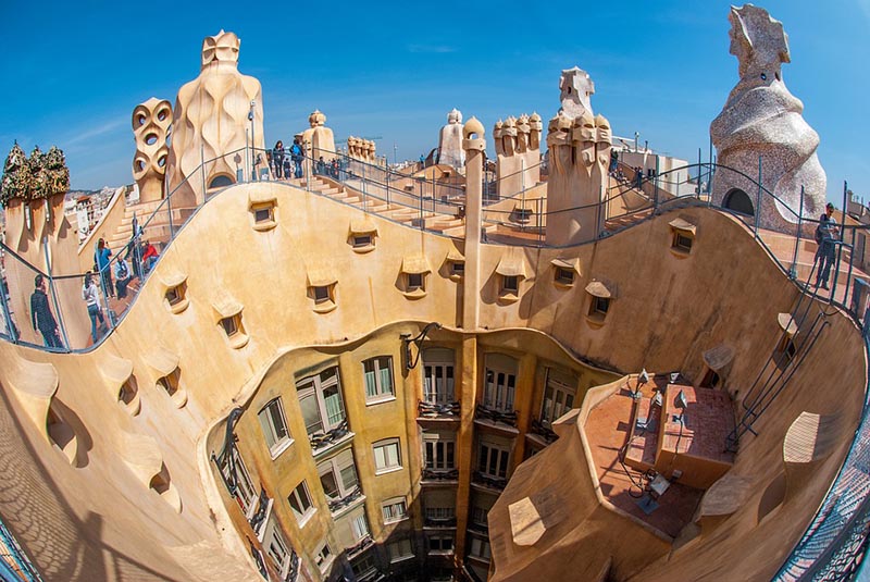 Building designed by Gaudi