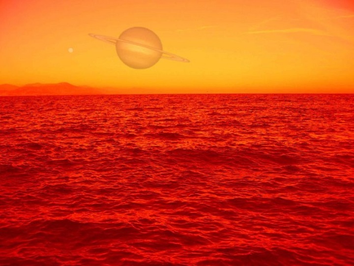 Sun from Titan