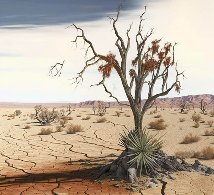 Dry Mojave Desert